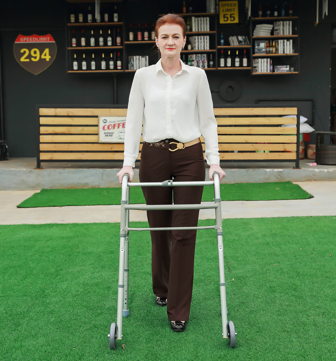 MW-3700 Two Wheels Foldable Walker