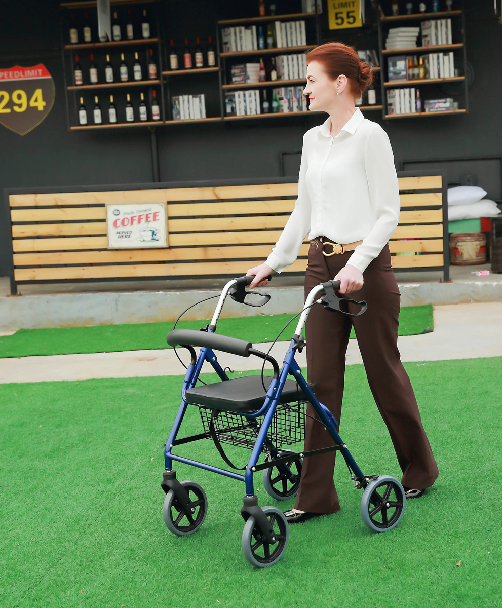 MW-4500 Foldable Rollator with Lock Brakes