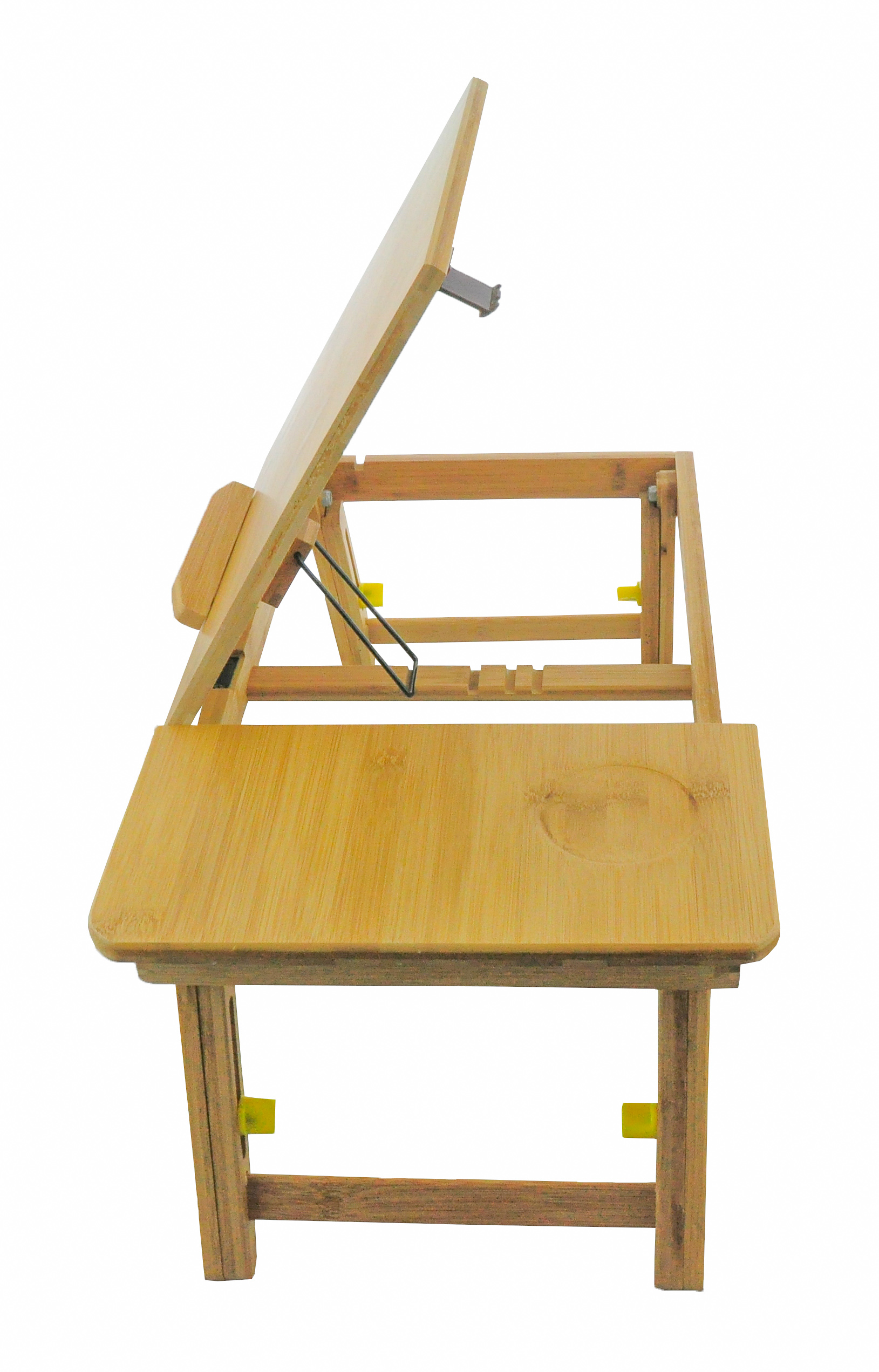 HR-3660 Plateau Ajustable pour ordinateur portable en Bambou - L : 50 x 30 cm - Image 2