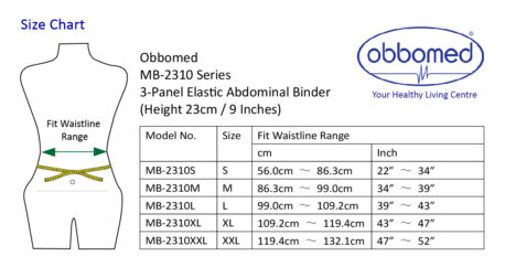 MB-2310NS 3-Panel Abdominal Binder – (S: 22 – 34 inches)