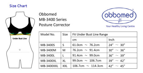 MB-3400XL Posture Corrector – (XL: 39 – 42 inches)