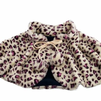 MH-1820 Warming Shawl with Carbon Fiber Heating Element (Leopard Print)