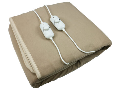 MH-2210 2-in 1 Double-sided Velour Heated Blanket, Rotary Linear Power Switch for Optimal Temperature Setting – Double Size