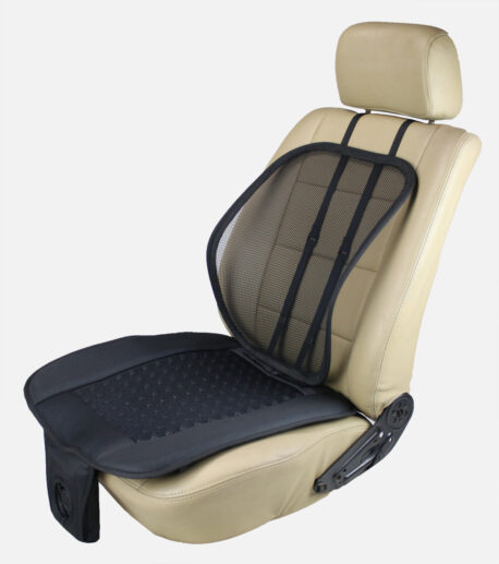 SA-4270 12V Aeroseat Cooling Ventilated Seat Cushion, Air Flow with Adjustable Lumbar Mesh Support Car Seat Fan Cushion