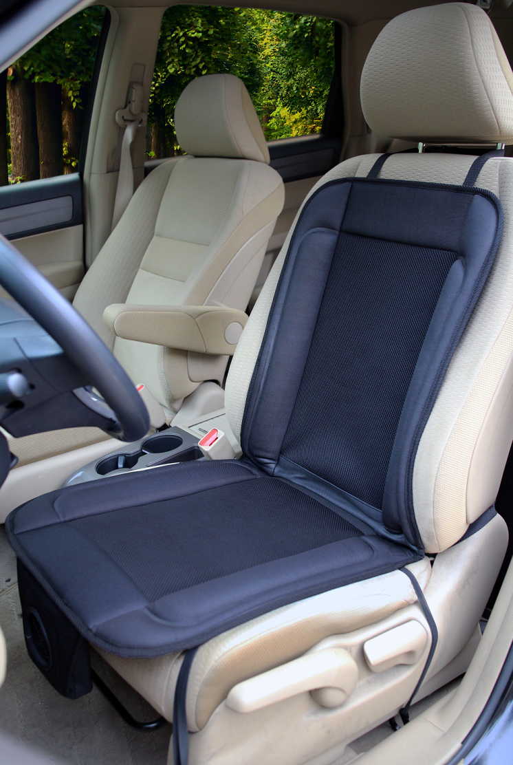 CAT Cooling Car Seat Cushion – 2-Speed 20 Air Vent Breathable Mesh (Black)