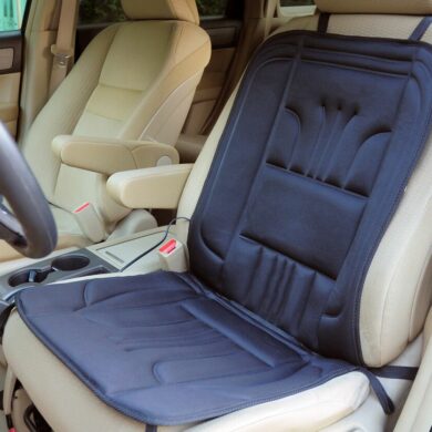SH-4150 12V Heated Seat Cushion Cover, Standard Model with Premium Cigarette plug for Car, Automobile, Vehicle