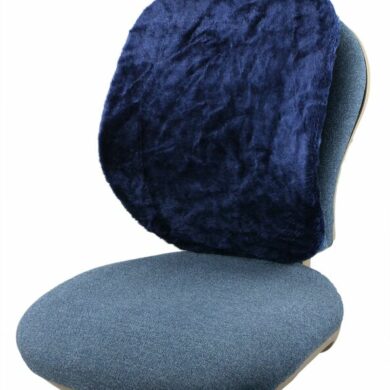 SM-7450N Adjustable Mesh Lumbar Support With Fleece Cover- Navy