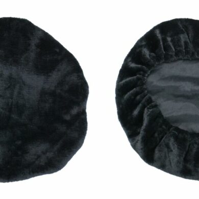 SM-7451B Fleece Cover for Adjustable Mesh Lumbar Support- Black