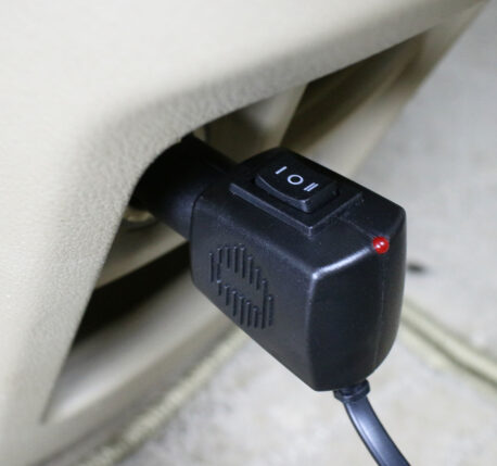 Obbomed SH-4170 Seat Heater, 12V, Deluxe Model with Premium Plug -Gray with Light Gray Pattern