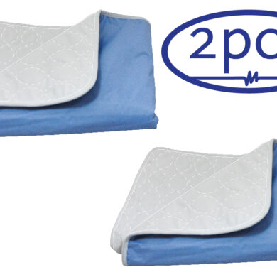 MC-1032L Surmatelas pour Incontinence Design à 4 Couches - L : 86 x 130 cm / 2 Pièces